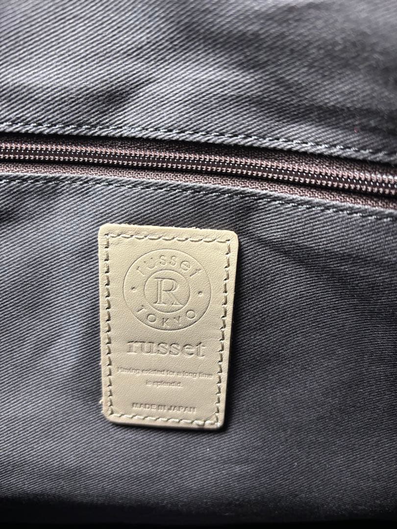 未使用級美品◆russet 2way ボストンバッグ ショルダー グレーピンク