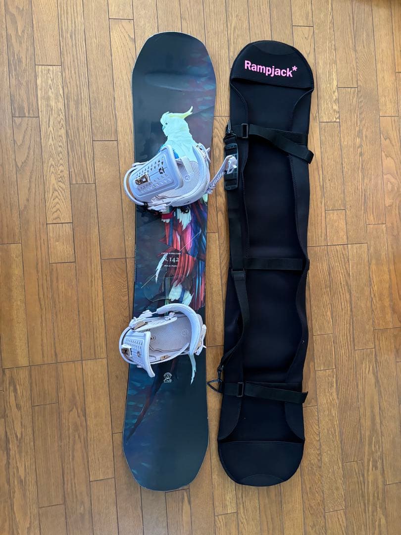 CAPITA スノーボードビンディングセット カバー付き、ブーツセット