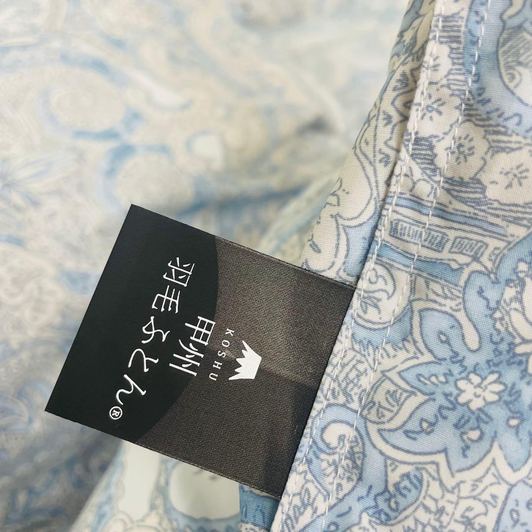 羽毛布団 セミダブル ポーランド産ホワイトマザーグース 軽量生地 25738BL