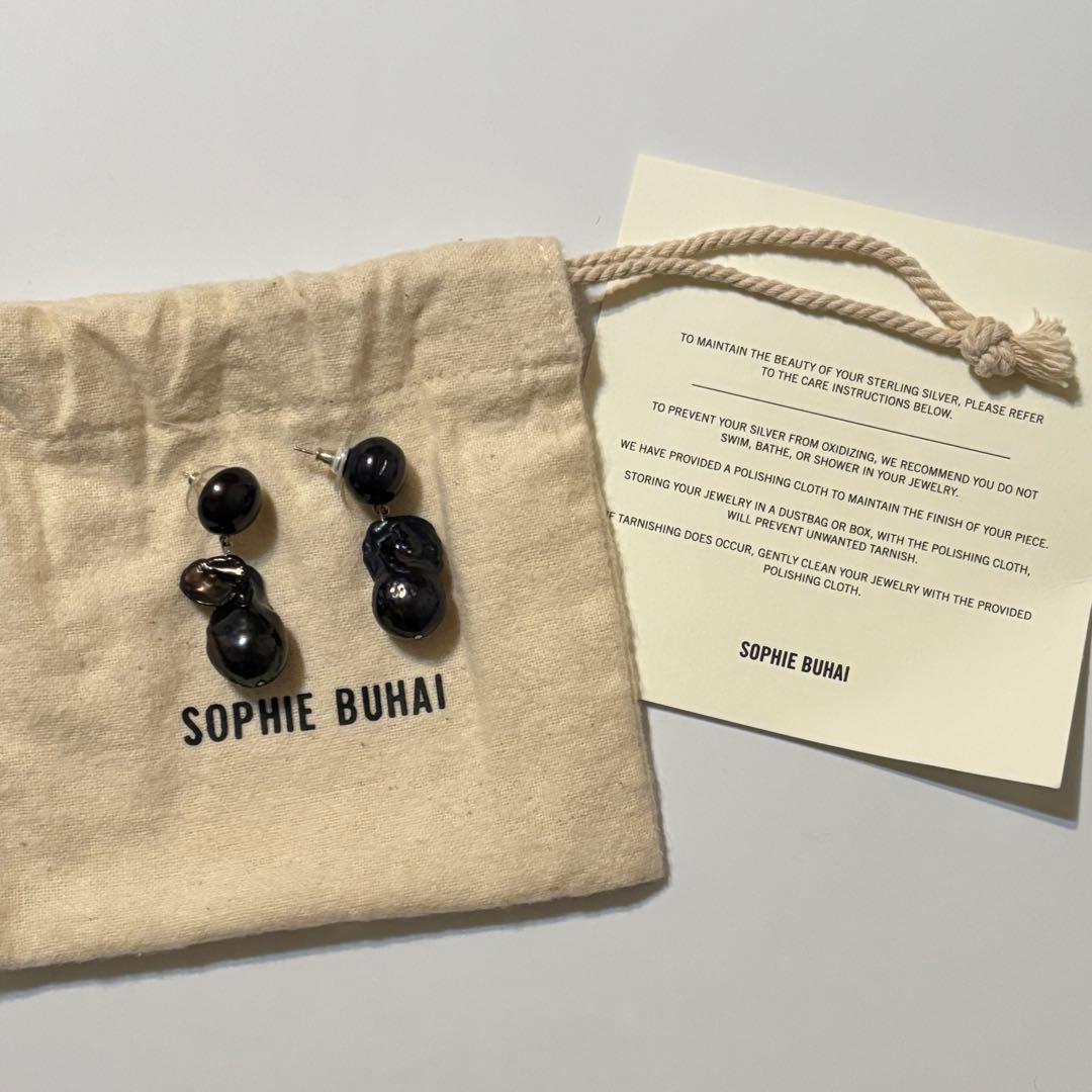 SOPHIE BUHAI Essential Black Pearl ピアス