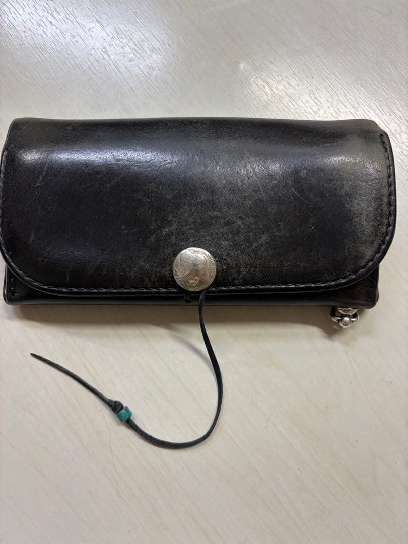 goro's（ゴローズ）2つ折りレザー長財布 ウォレット 黒