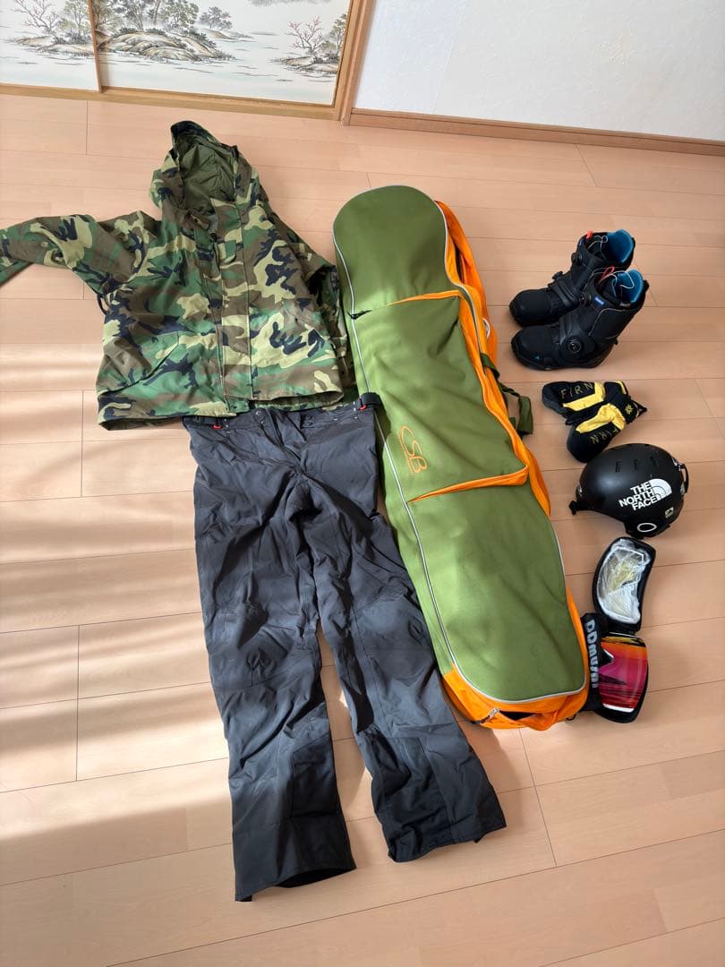 スノーボードウェアセット 迷彩柄 step on