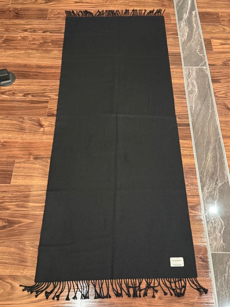 定価30800 ザ イノウエブラザーズ ブラック 大判 ストール マフラー