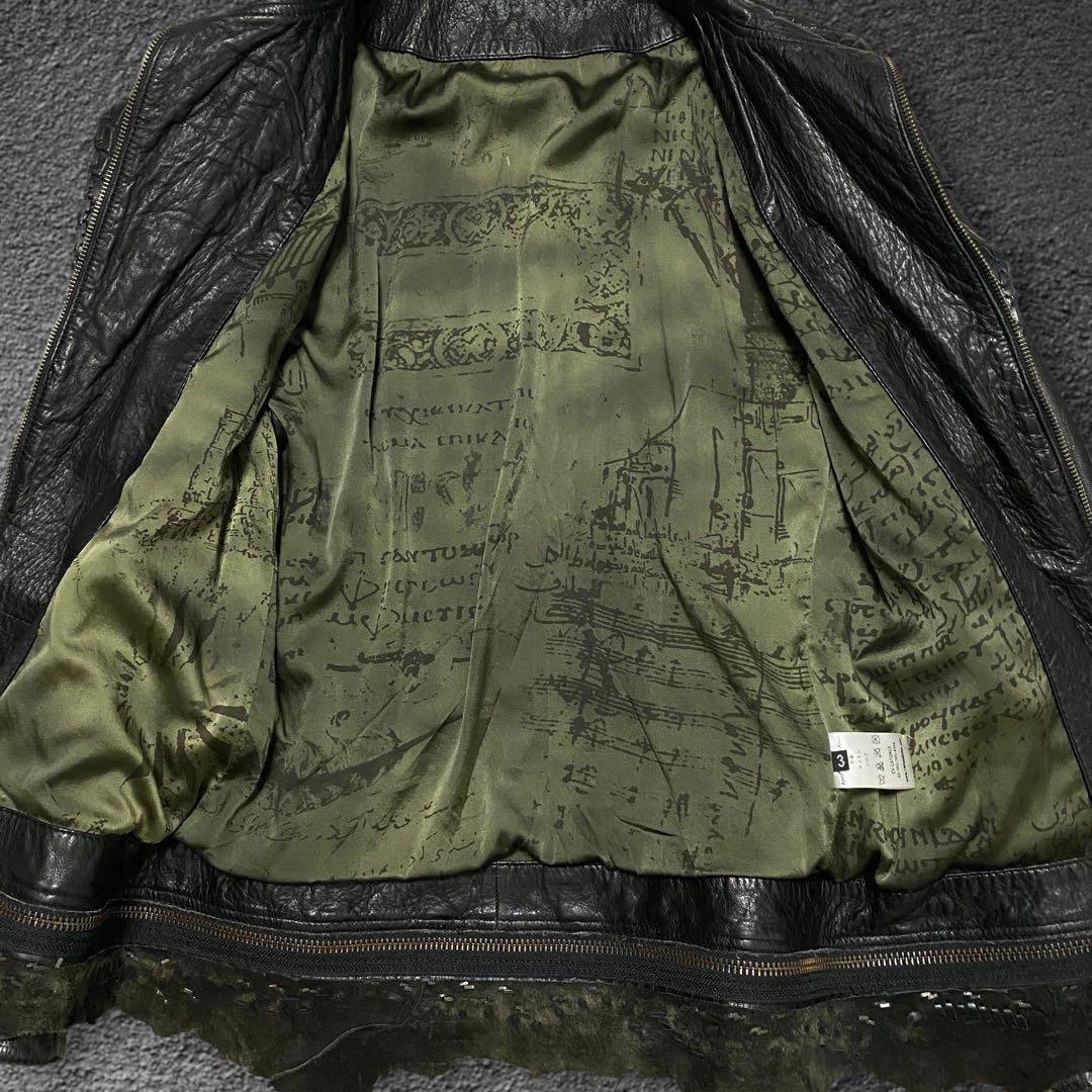 ジャケット・アウター 14th addiction crocodile leather jacket