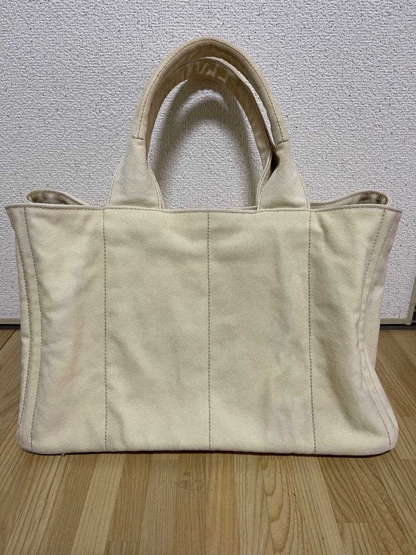 PRADA カナパ　ハンドバッグ　ベージュ