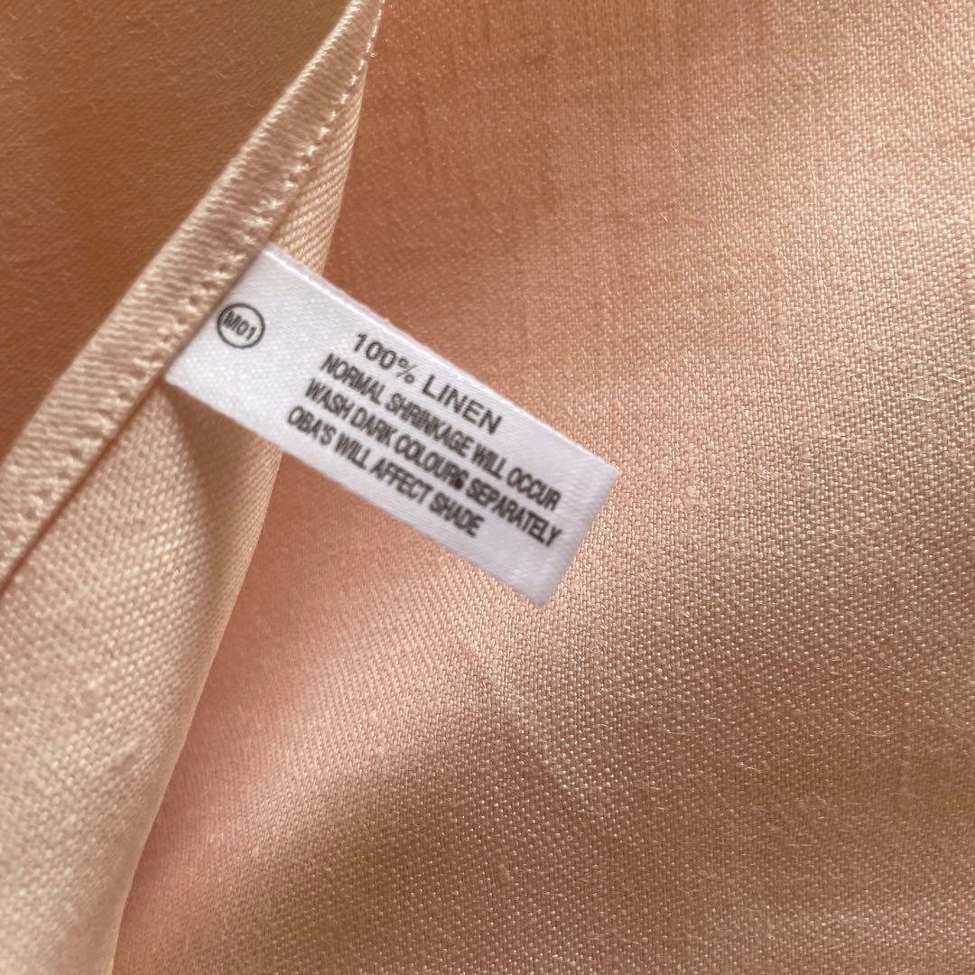 アイリッシュリネンダマスク　テーブルクロス　菊　ピンク　新品未使用