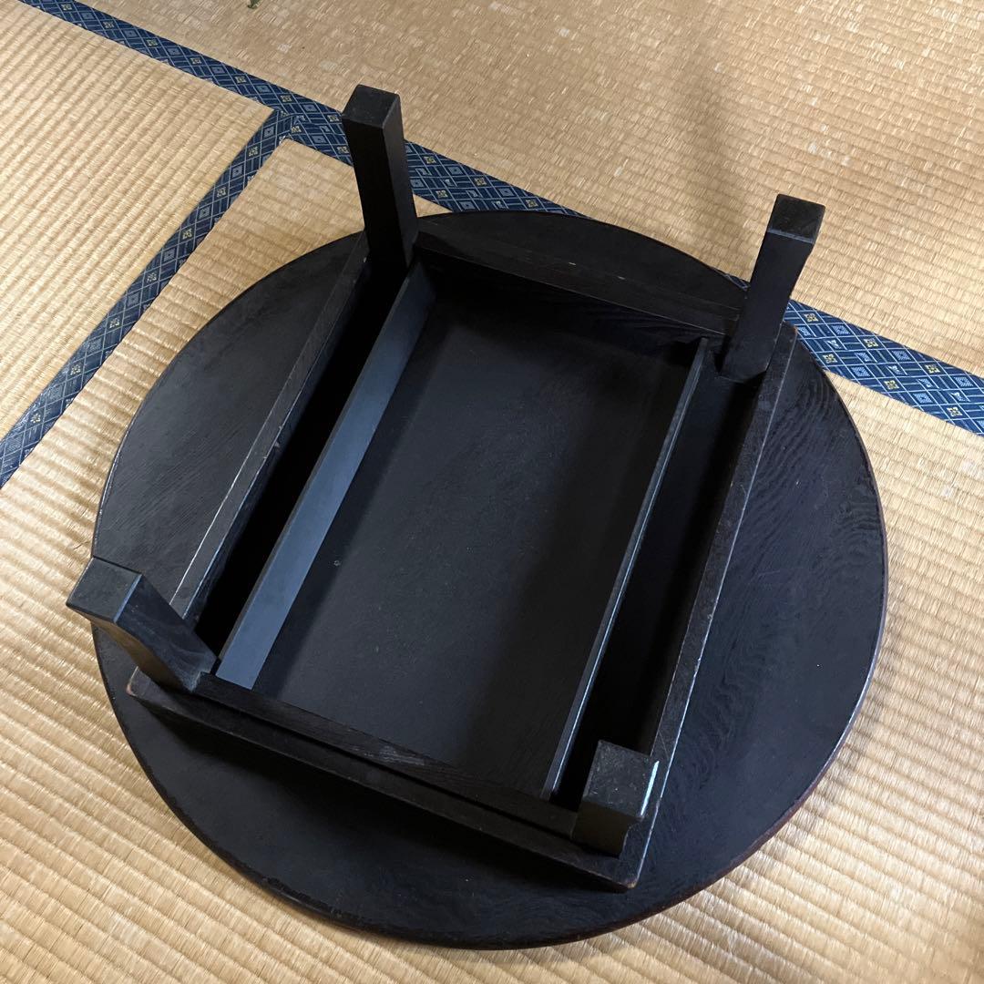 昭和レトロちゃぶ台　円形　折りたたみ
