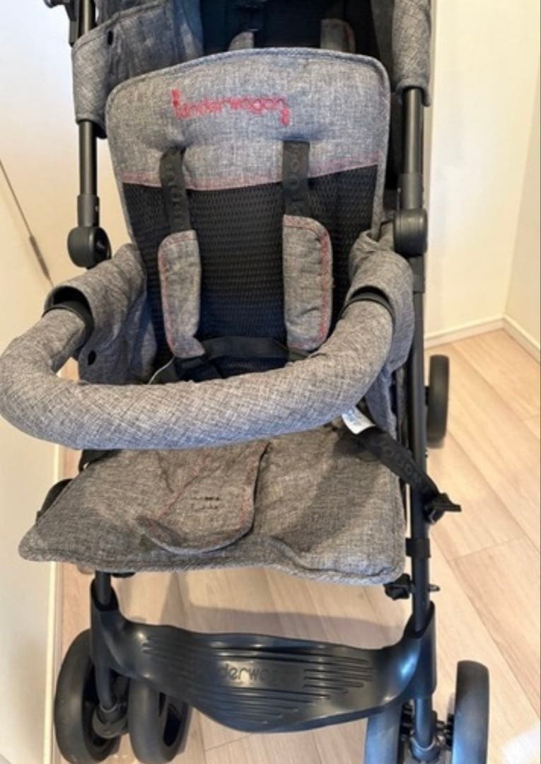 【美品】キンダーワゴン ベビーカー　日本育児 DUOシティHOPII ２人乗り