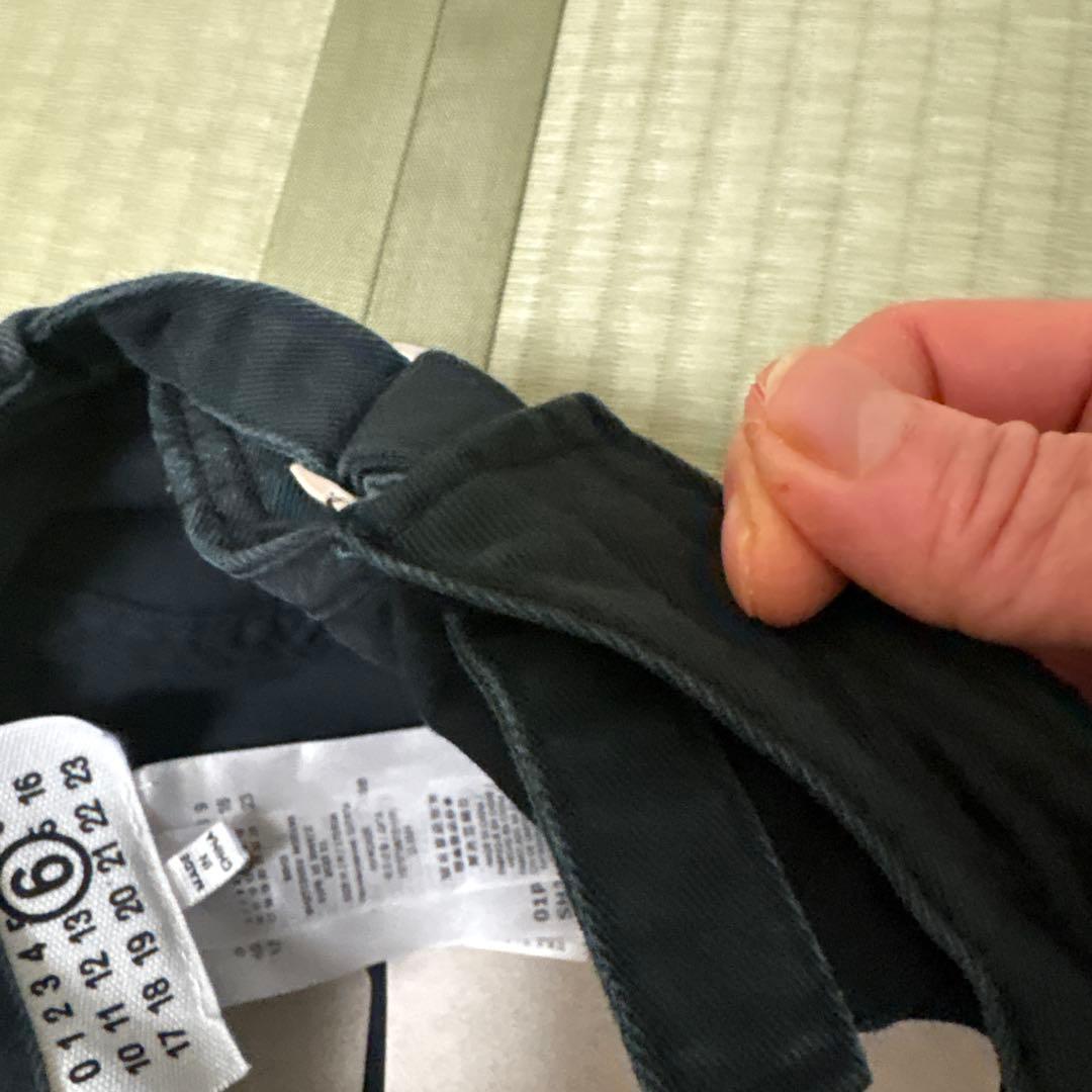 MM6 メゾンマルジェラ　キャップ　黒　チャコール