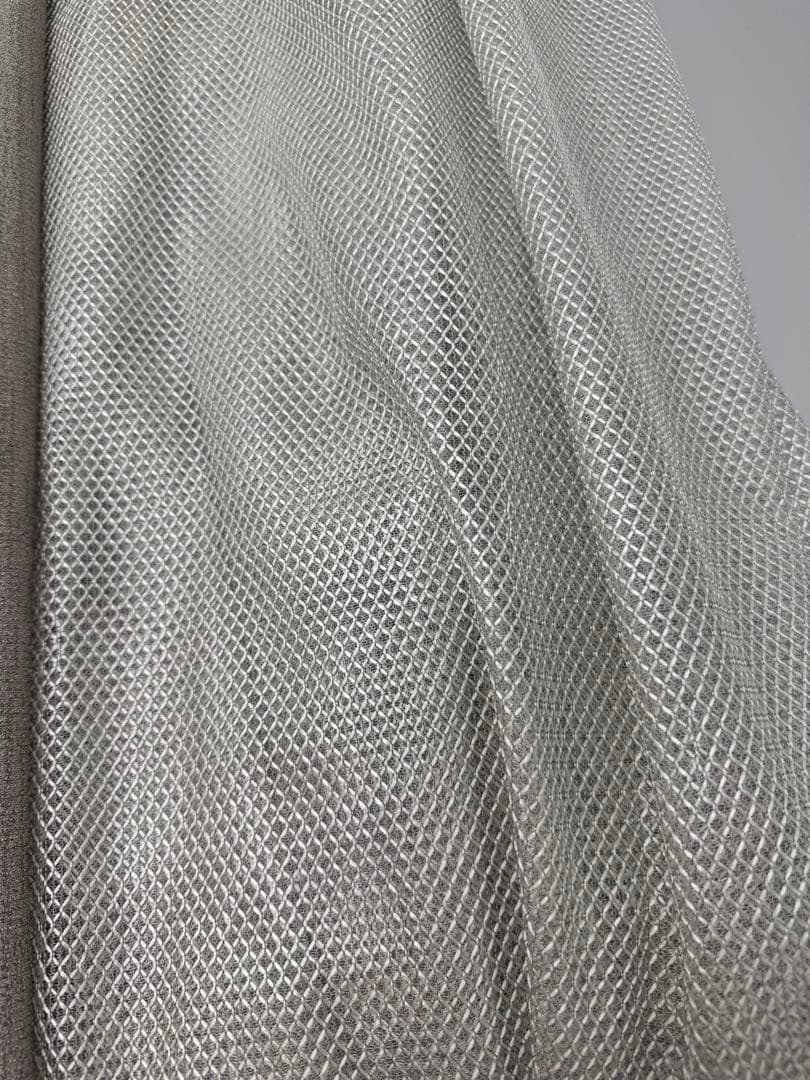 高級カーテン レース 2種セット Sumiko Honda ベージュ シルバー