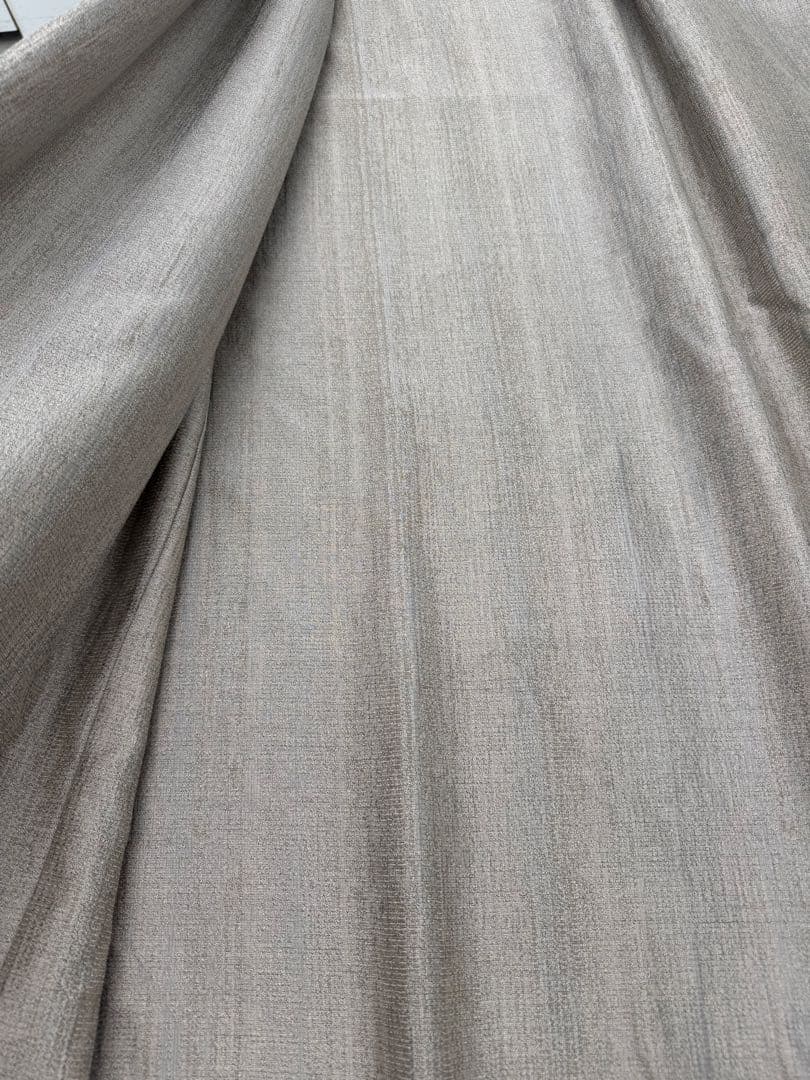 高級カーテン レース 2種セット Sumiko Honda ベージュ シルバー