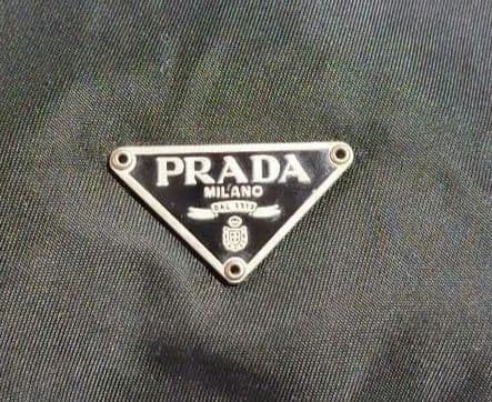 mer.yPRADA ブラック ナイロン ドローストリングバッグ