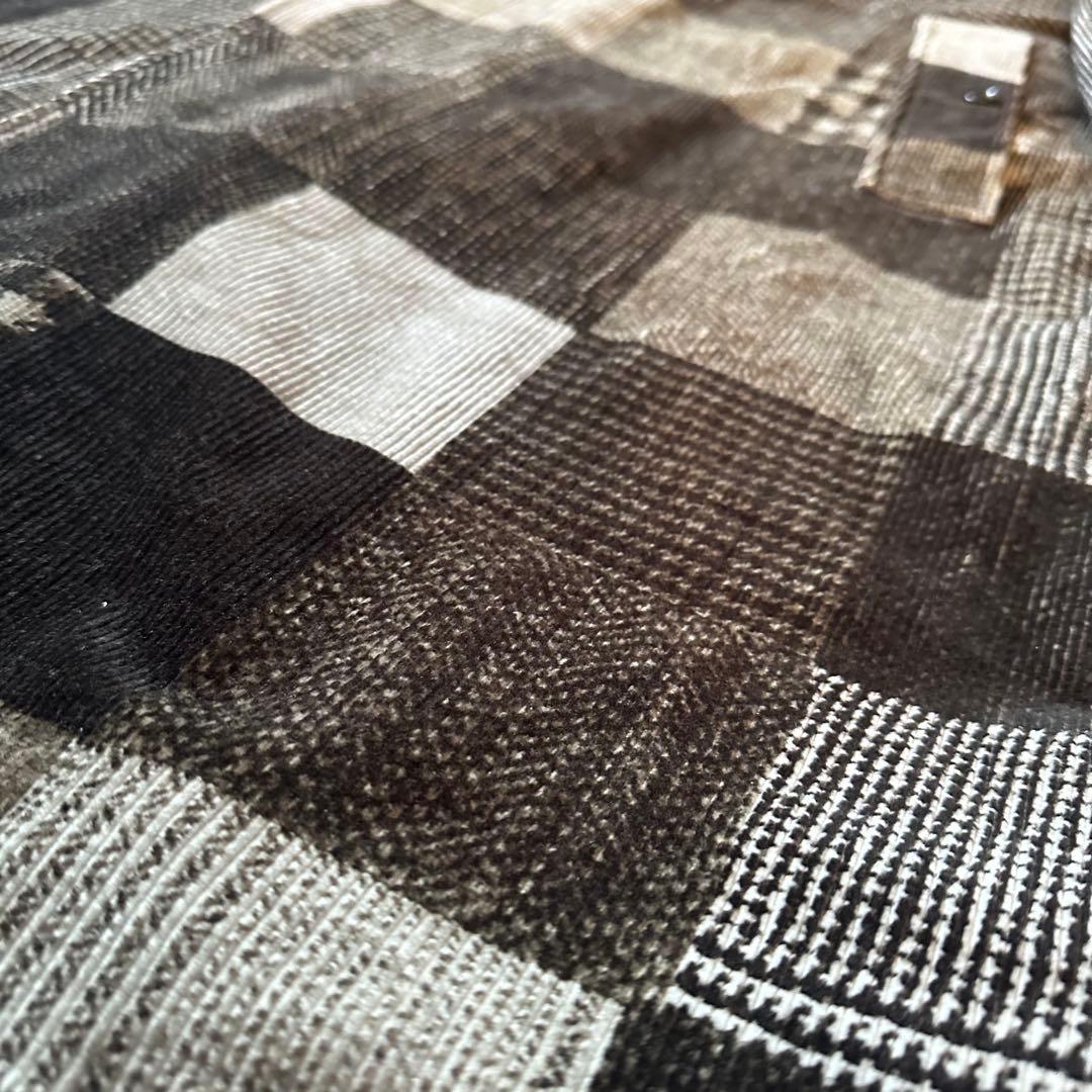 BEAMSPLUS コーデュロイ パッチワーク バルカラーコート XL ビームス