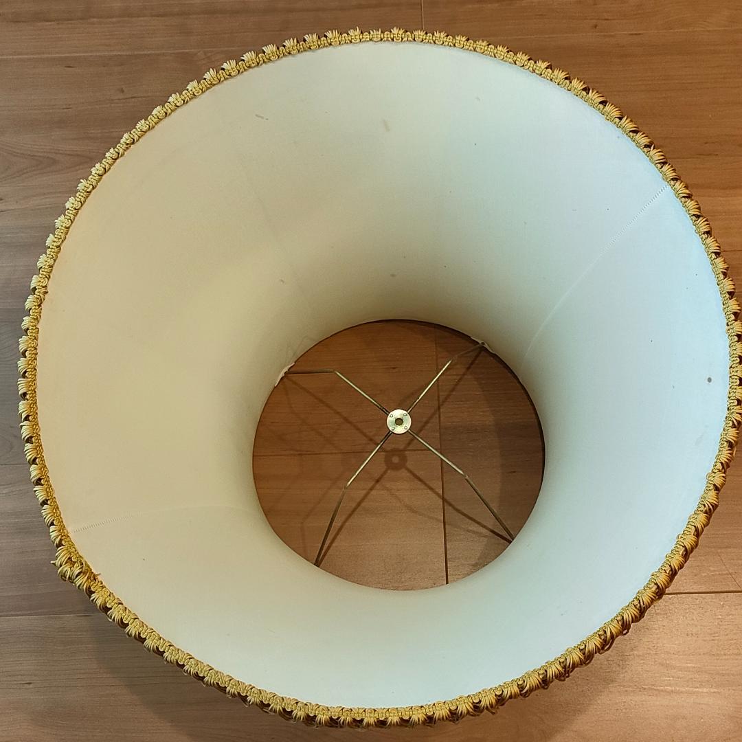 アンティーク　 スタンドランプ　大理石　フリンジシェード　照明　A8