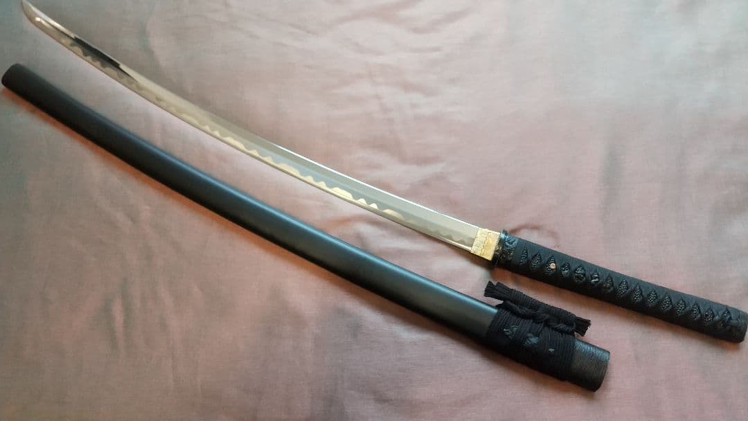 【互の目刃紋】模造刀 舞踊 模擬刀 拵え 喰出し鍔 刀剣 日本刀 刀