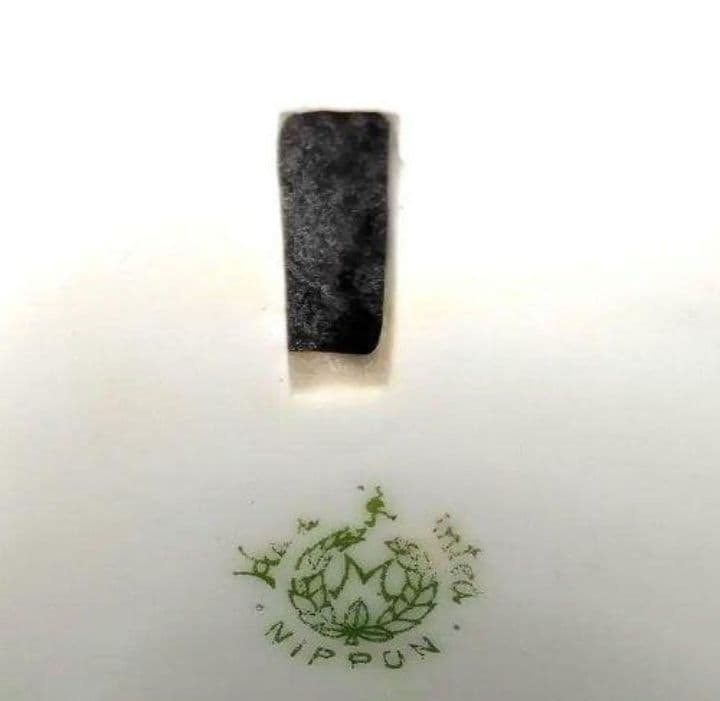 希少★オールドノリタケ　金彩点盛り薔薇絵　掛け花入れ