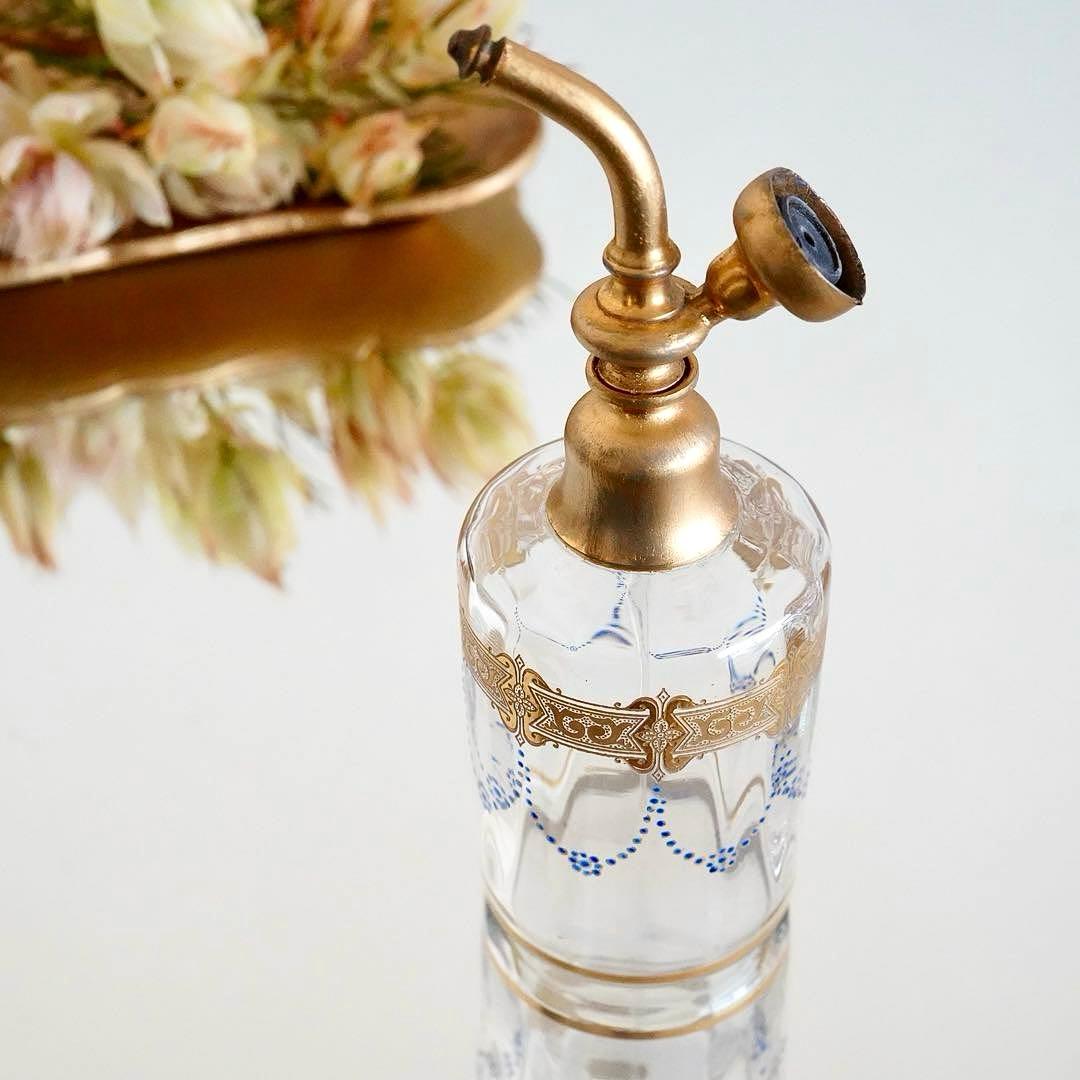 極希少 オールドバカラ エナメル＆金彩 アトマイザー★ジョルジュ シュヴァリエ作