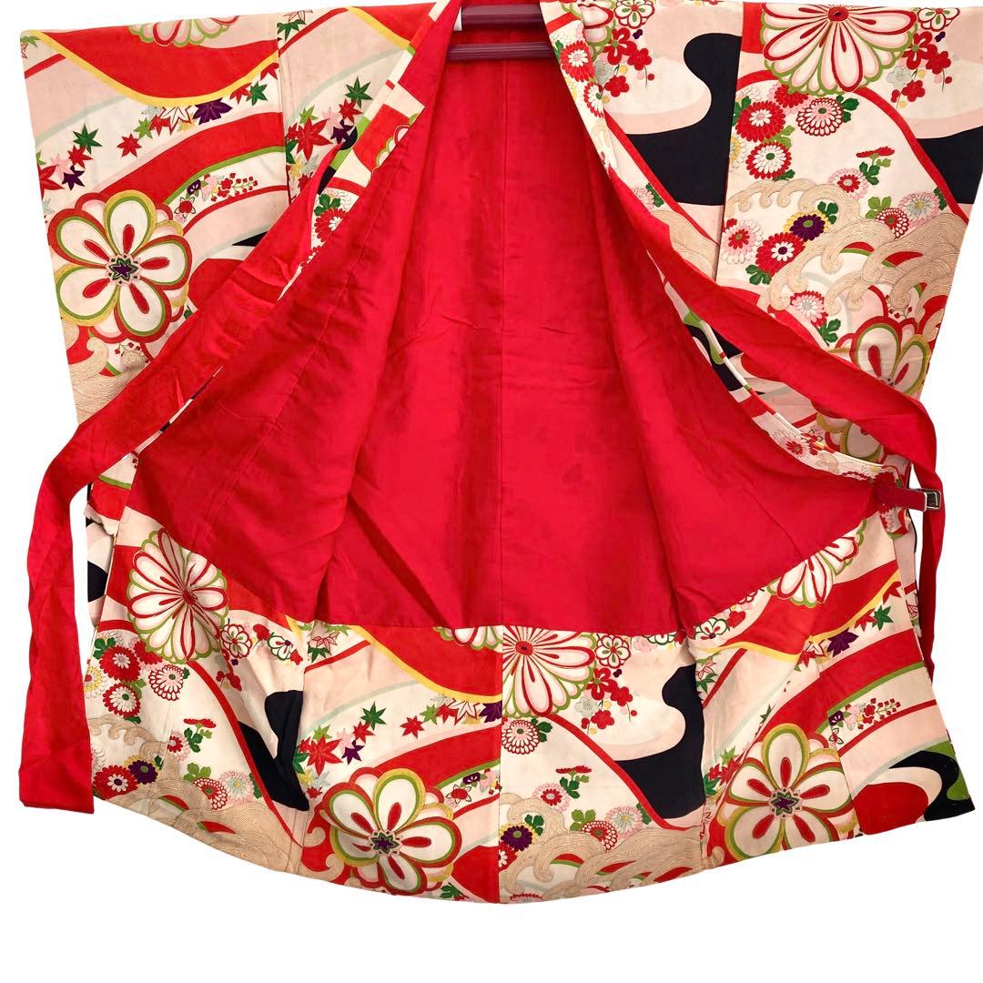 アンティーク 3歳 女の子 子供着物 七五三 アンティーク着物 NO4