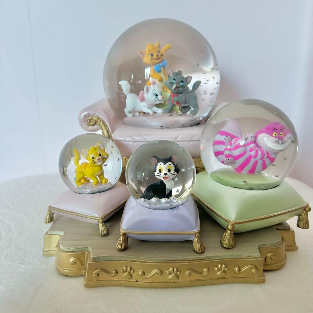 ディズニー　スノードーム　おしゃれキャットマリーちゃん