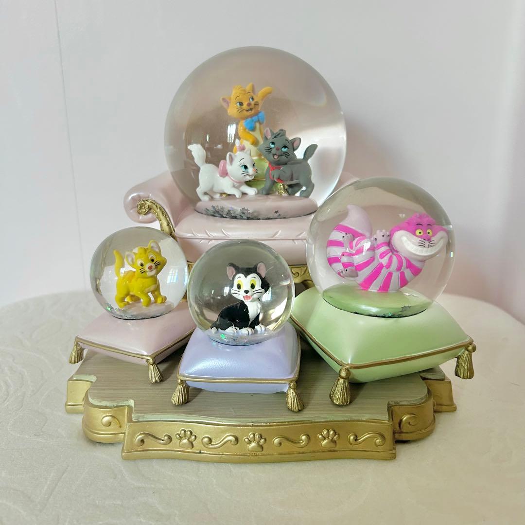 ディズニー　スノードーム　おしゃれキャットマリーちゃん