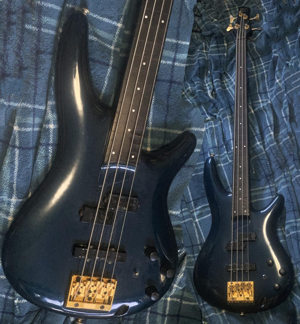 Ibanez 日本製 フジゲン フレットレス加工済 エレキベース ヒップショット