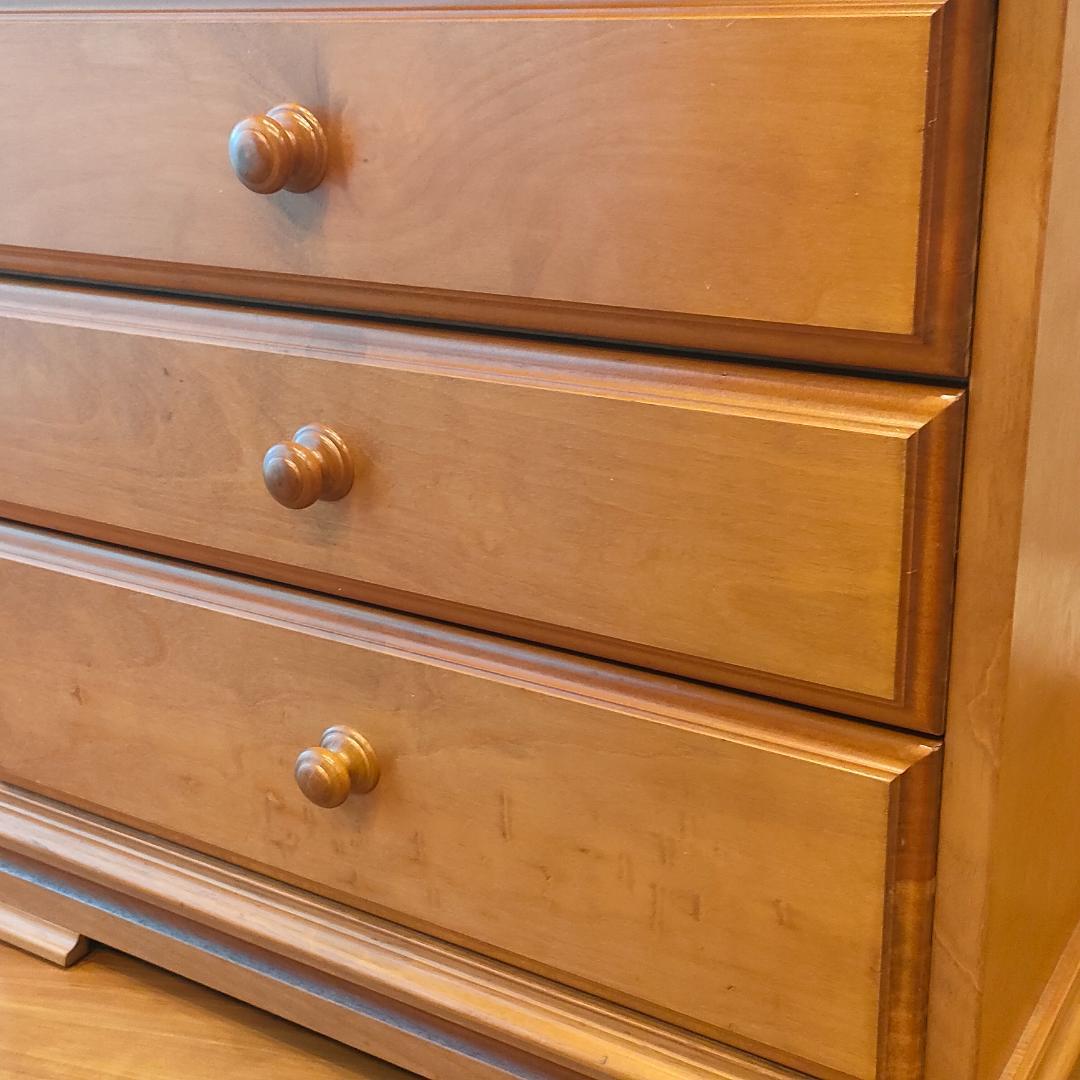 ヤマカ　ヴィンテージ　木製チェスト　サイドチェスト　引出し3杯