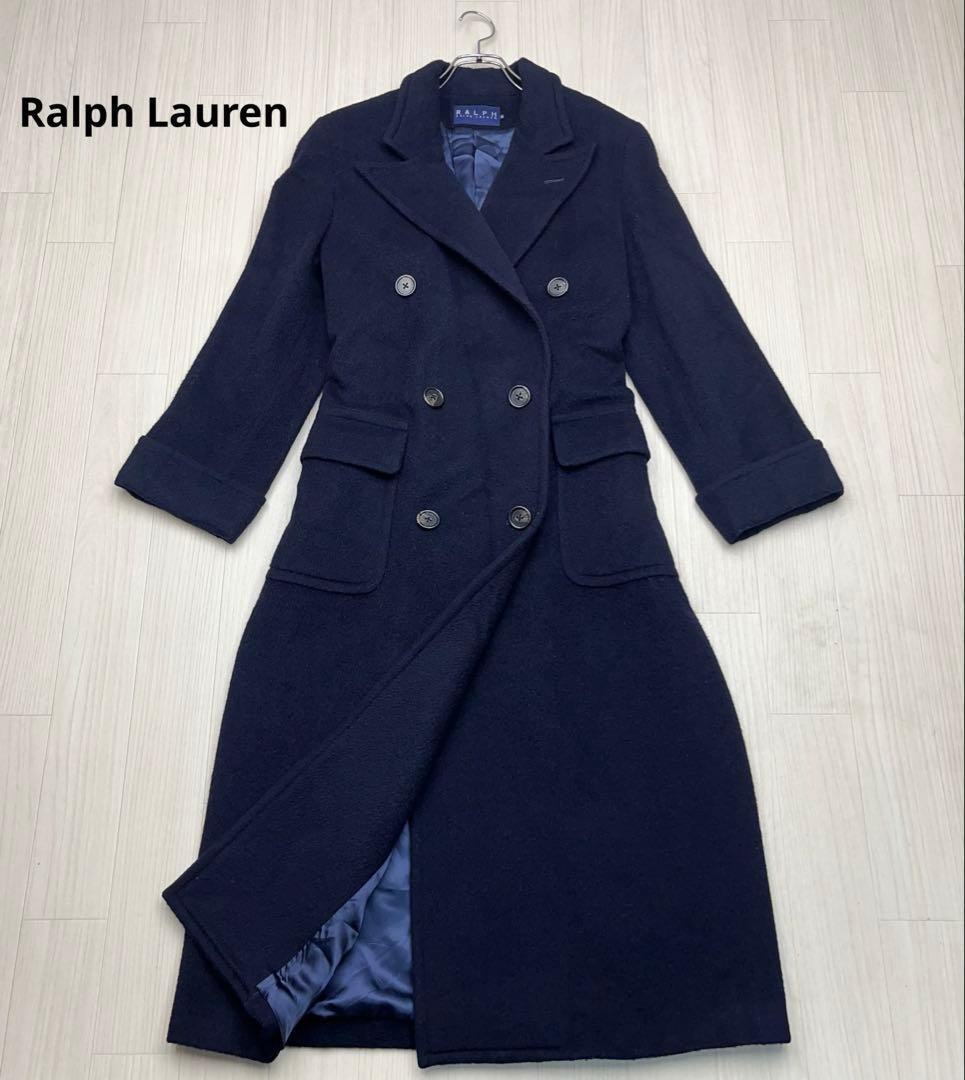 ■ Ralph Lauren ウールダブル　ロングチェスターコート　実質L