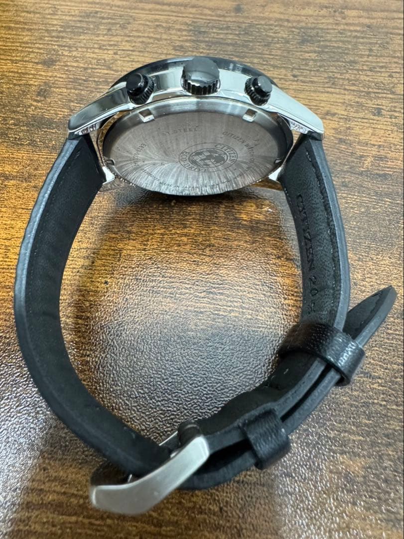 美品 CITIZEN Eco-Drive クロノグラフ E820系