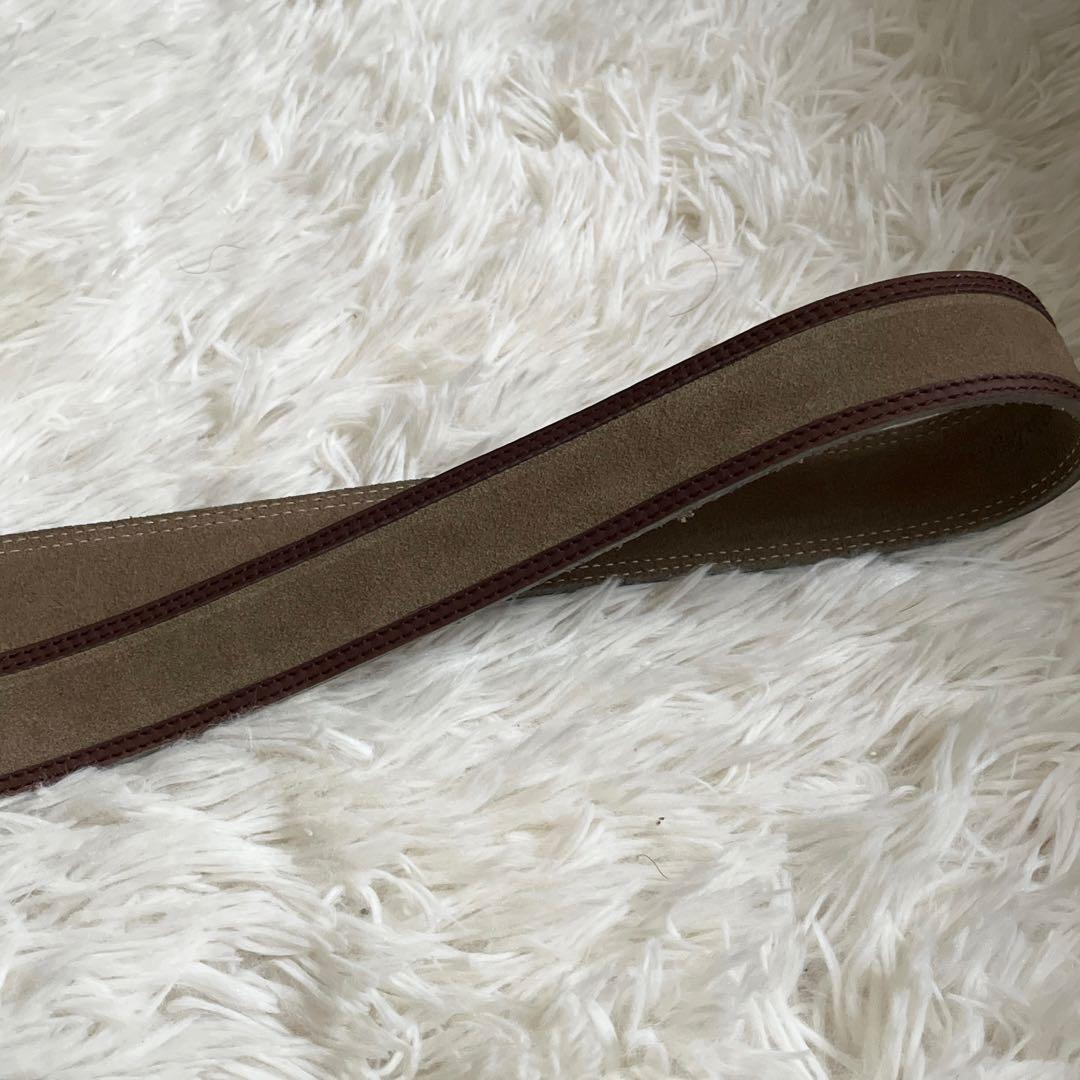 新品✨️ エルメネジルドゼニア ベルト スエード レザー ブラウン 極希少✨️