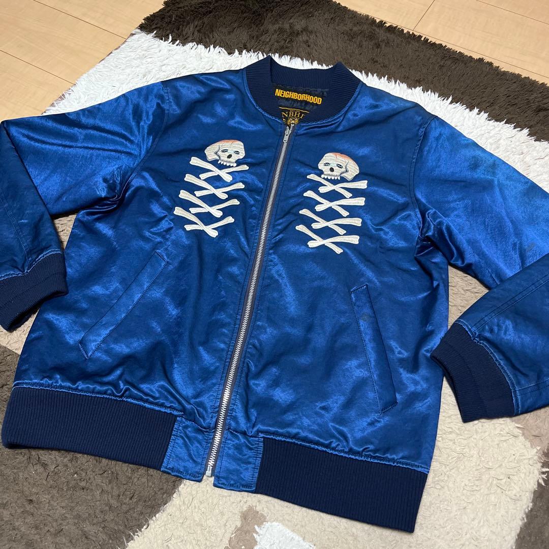 NEIGHBORHOOD スカル刺繍 SOUVENIR CR-JKT スカジャン