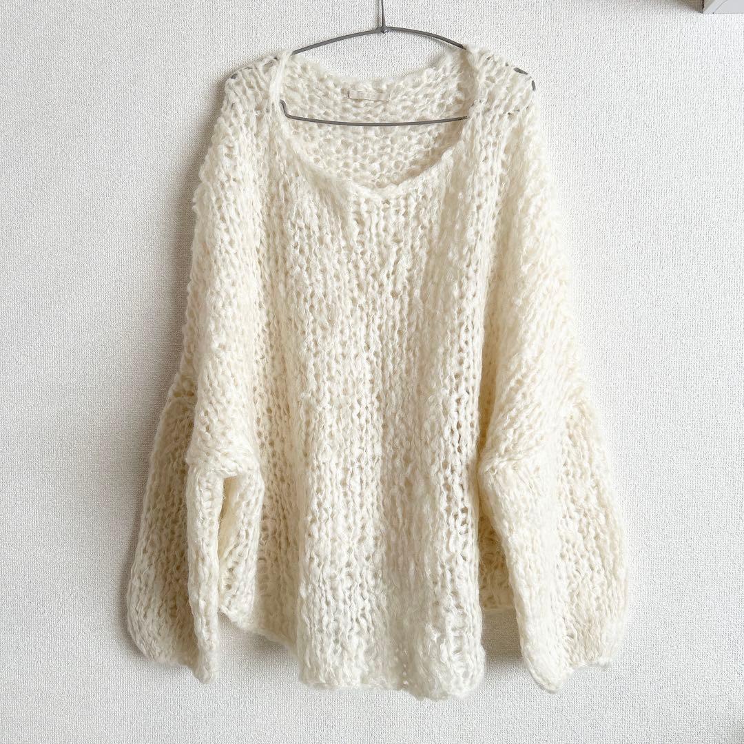 美品　plage HAND KNIT ジャンボタム プルオーバー