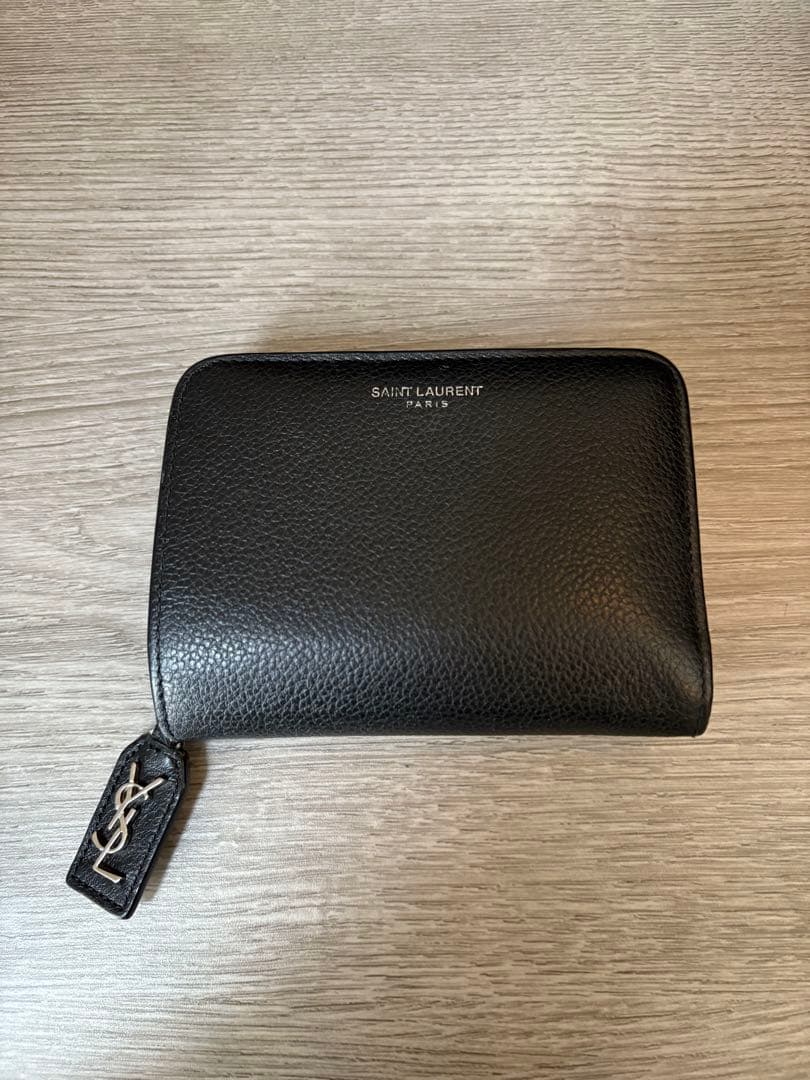 SAINT LAURENT ブラック 二つ折り財布
