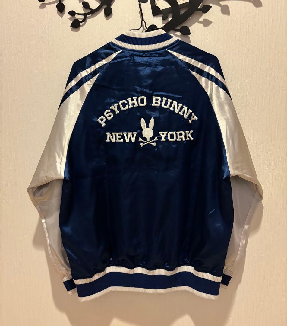 サイコバニー×スクーカム　バニーロゴ スカジャン　コラボ　ブルゾン　刺繍