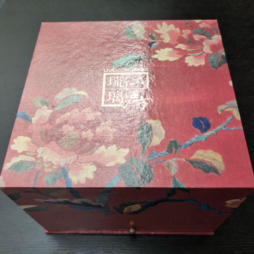 瑠璃工房LIULIGONGFANG ガラス工芸品　置物　LOTUS FLOWER
