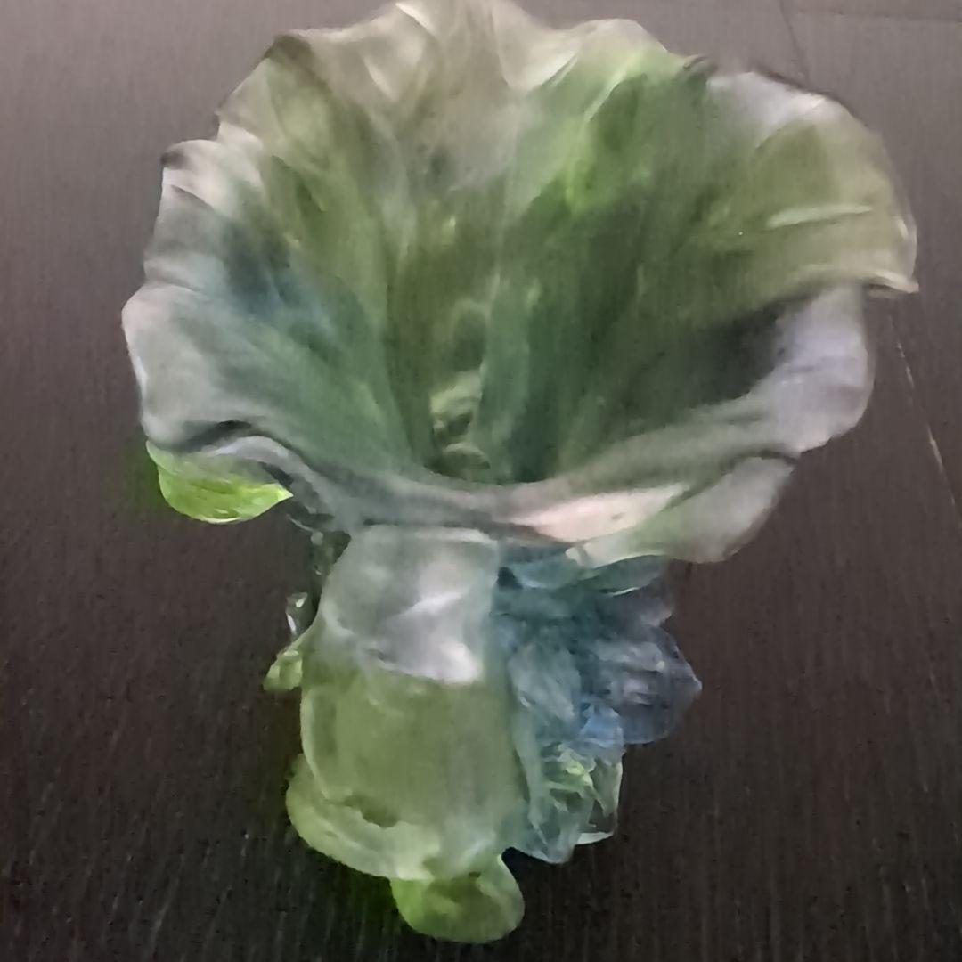 瑠璃工房LIULIGONGFANG ガラス工芸品　置物　LOTUS FLOWER