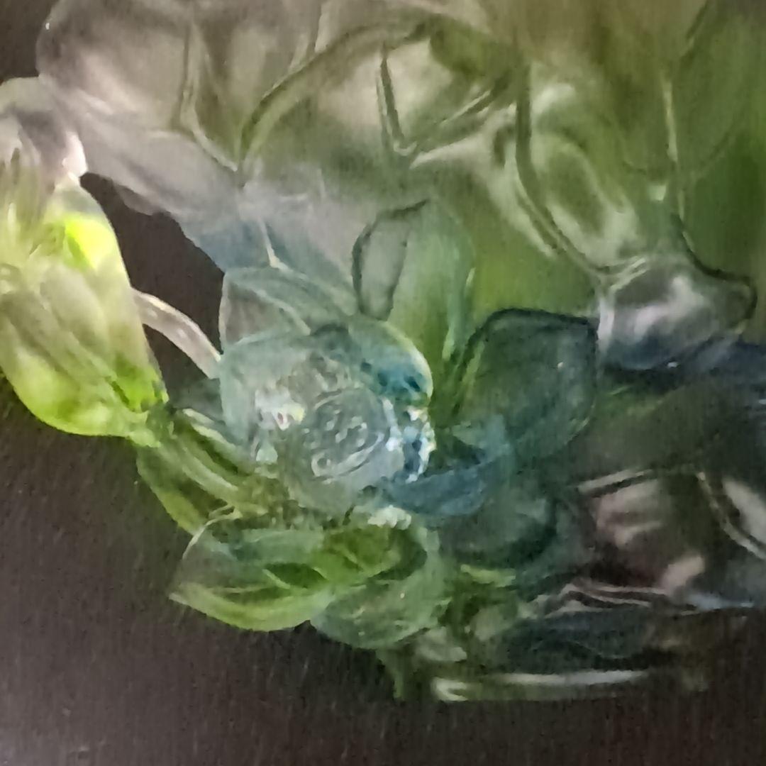 瑠璃工房LIULIGONGFANG ガラス工芸品　置物　LOTUS FLOWER