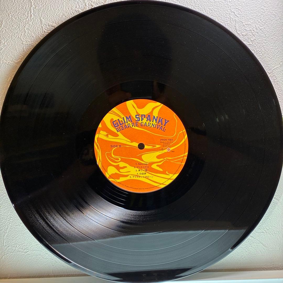 Glim Spanky Bizarre Carnival レコード 生写真付き