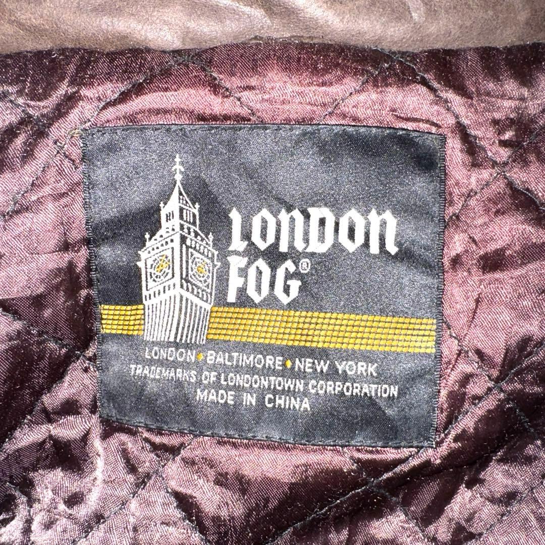 90s Vintage ロンドンフォグ　レザージャケット　茶色　2XL