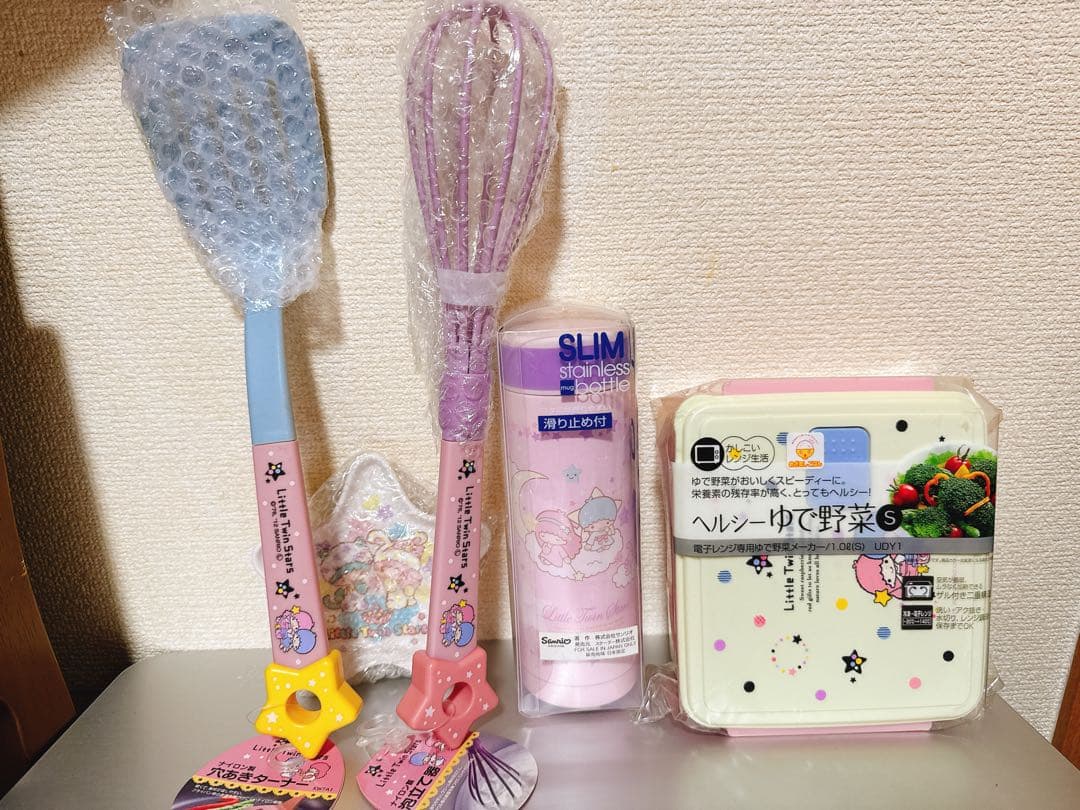 キキララ レトロ セット 泡立て器 フライ返し 弁当箱 人形 スケーター