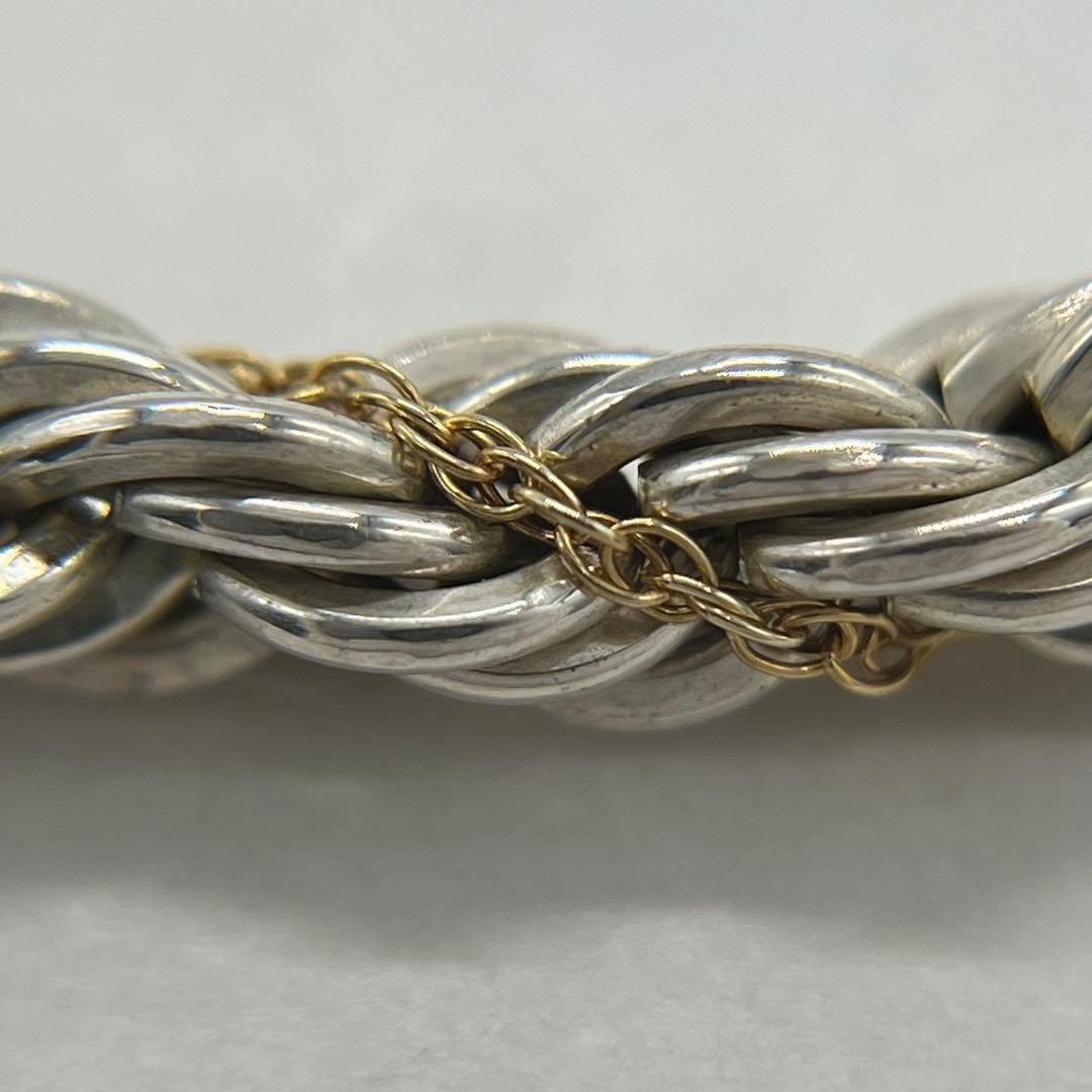 ティファニー TIFFANY&CO ツイストロープチェーンブレスレット コンビ