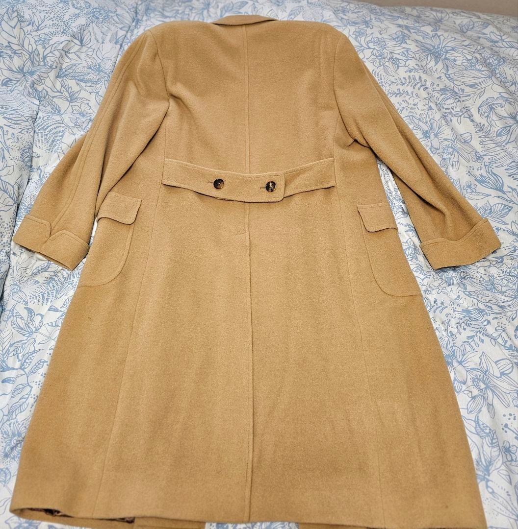 ブルックスブラザーズ イタリア製 キャメル ダブルブレスト コート50　傷有
