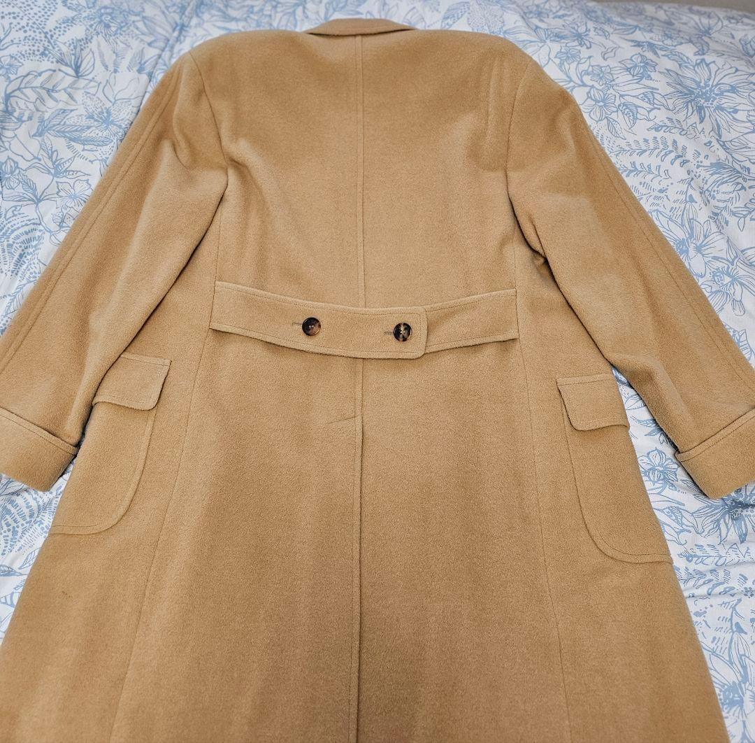 ブルックスブラザーズ イタリア製 キャメル ダブルブレスト コート50　傷有