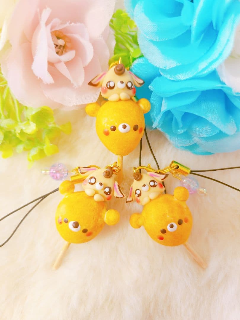 ラムネ　ブルーバンビ　シャカシャカキーホルダー　シェイカーキーホルダー　夏