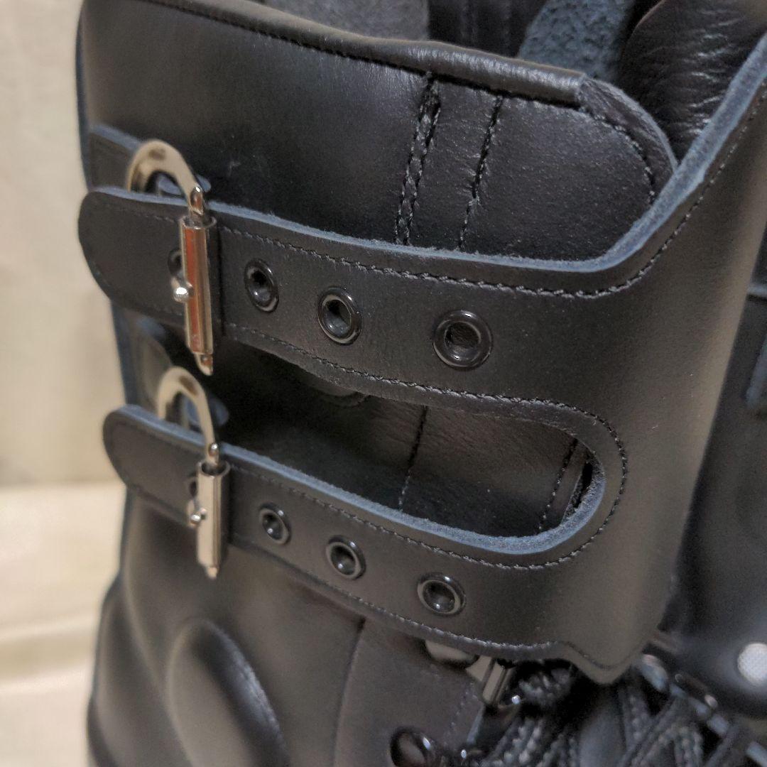 シモン製　警官　警備靴 出動靴 　半長靴　個人装備　新品未使用　通気孔　26.5