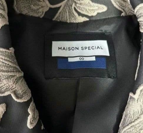 MAISON SPECIAL リーフジャガードプライムオーバーステンカラーコート