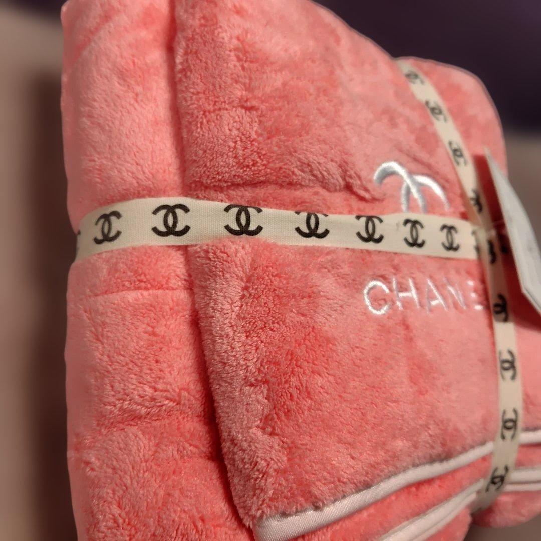 CHANEL❣ノベルティバスタオル.ハンドタオルセットサーモンピンク♥️