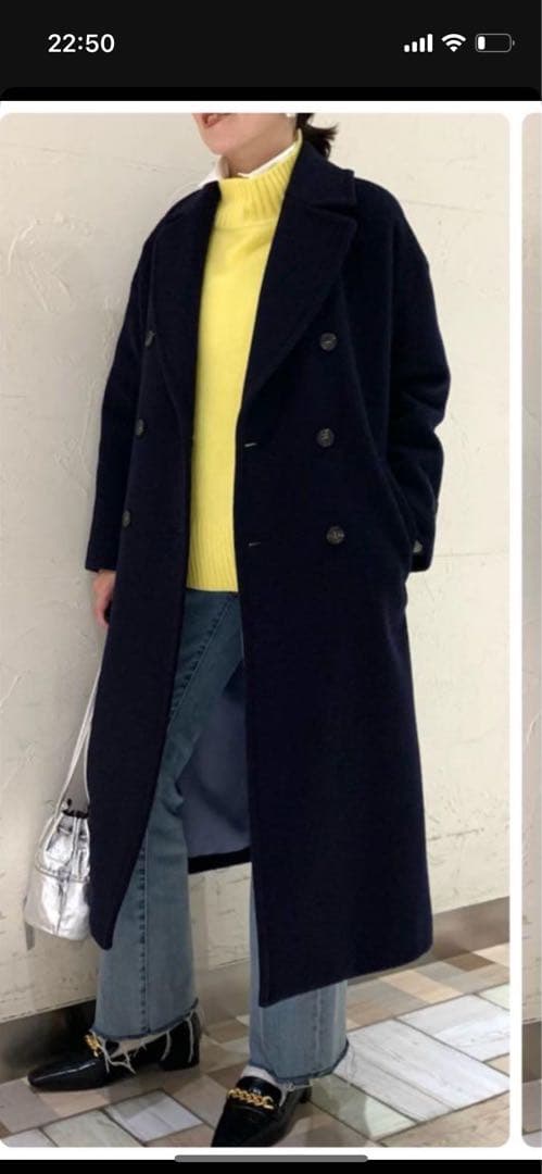 ノーリーズ　ＫＩＷＩ　ＬＡＭＢダブルチェスターコート