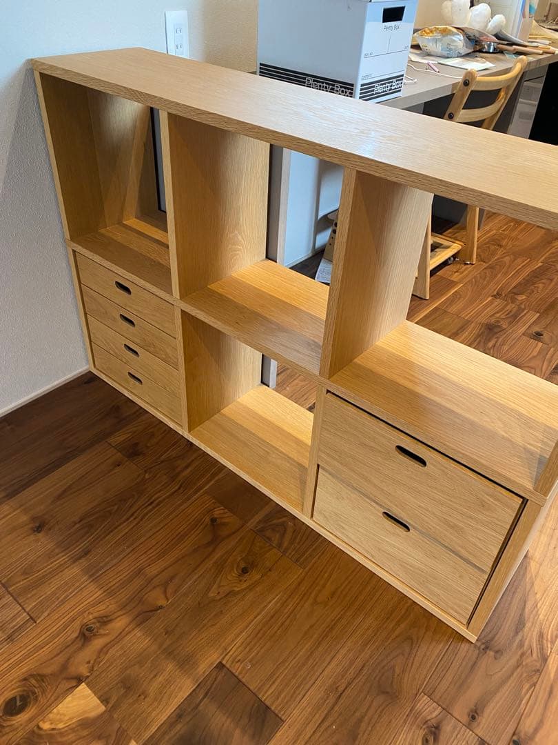 無印良品　スタッキングシェルフ　オーク