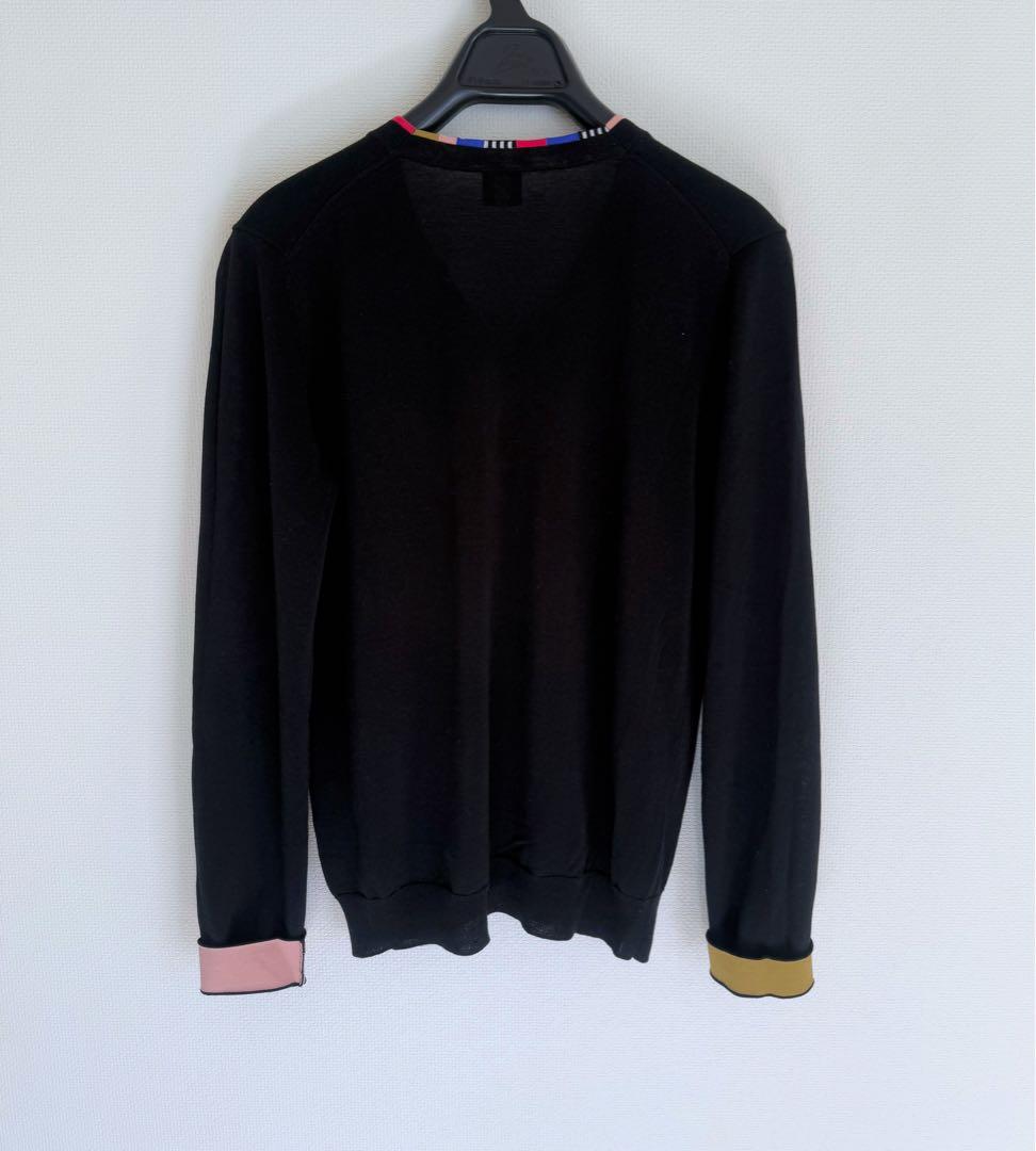 ポールスミス　セーター　ブラック　コットン　綿