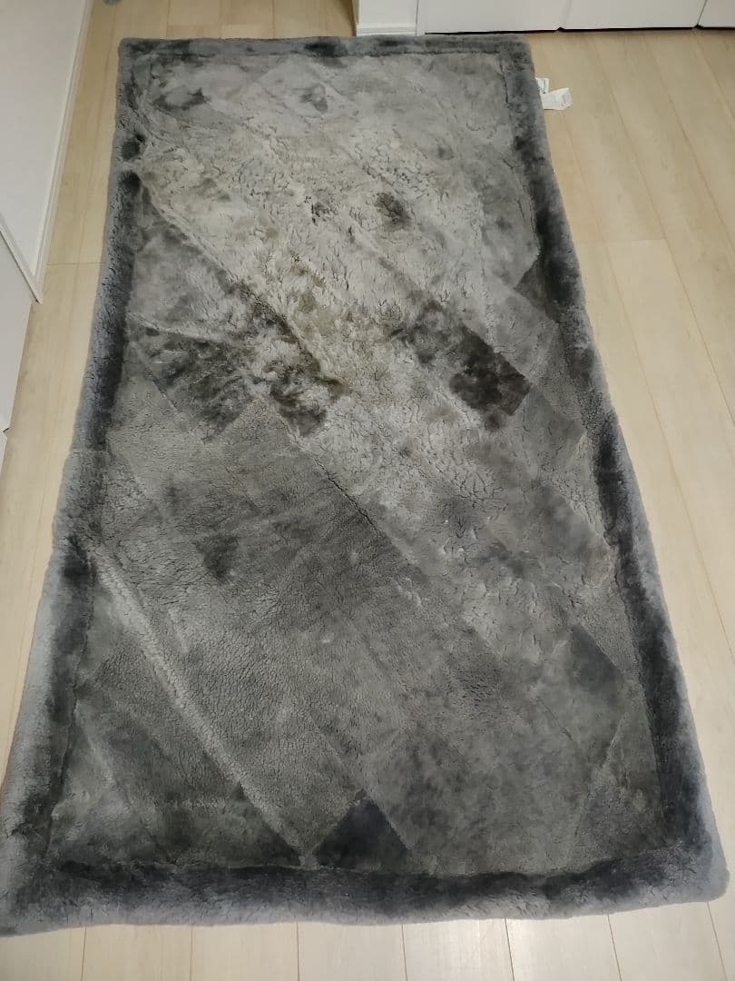 KENPAN ムートン シーツ シングル 110x215cm グレー